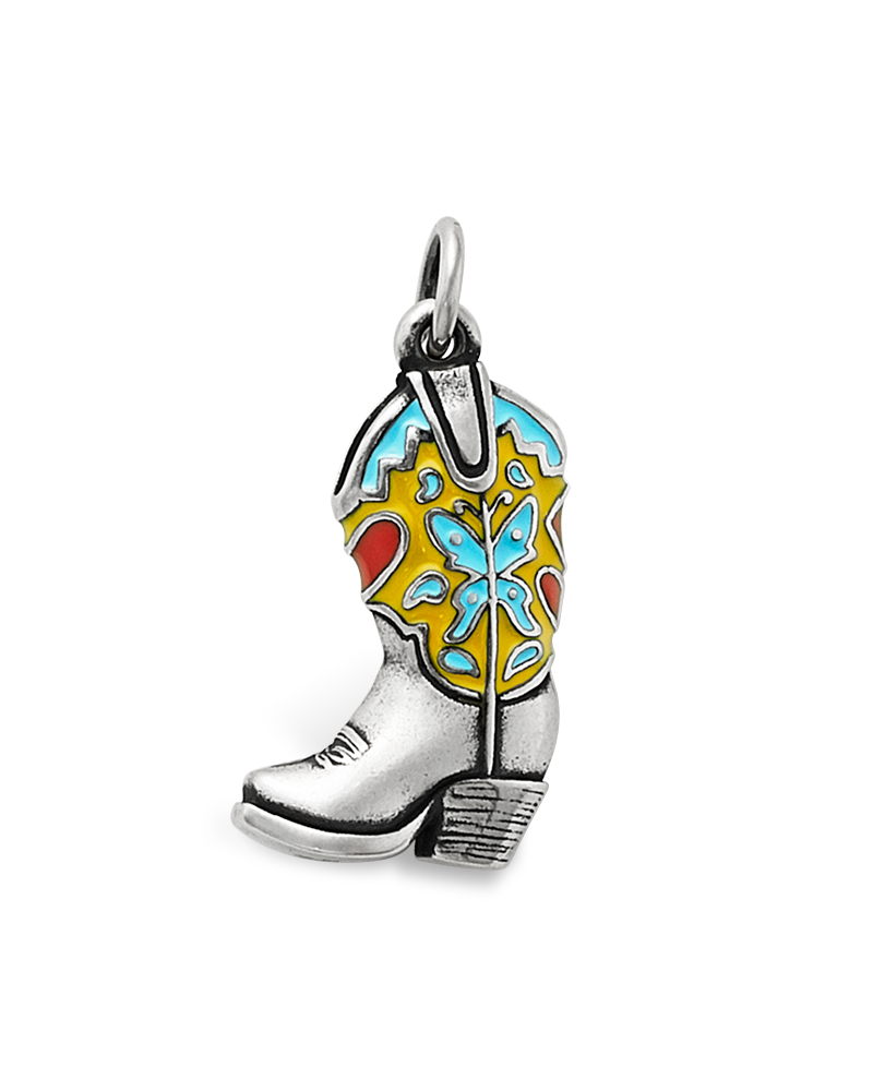 Enamel Western Boot Charm - Image 3