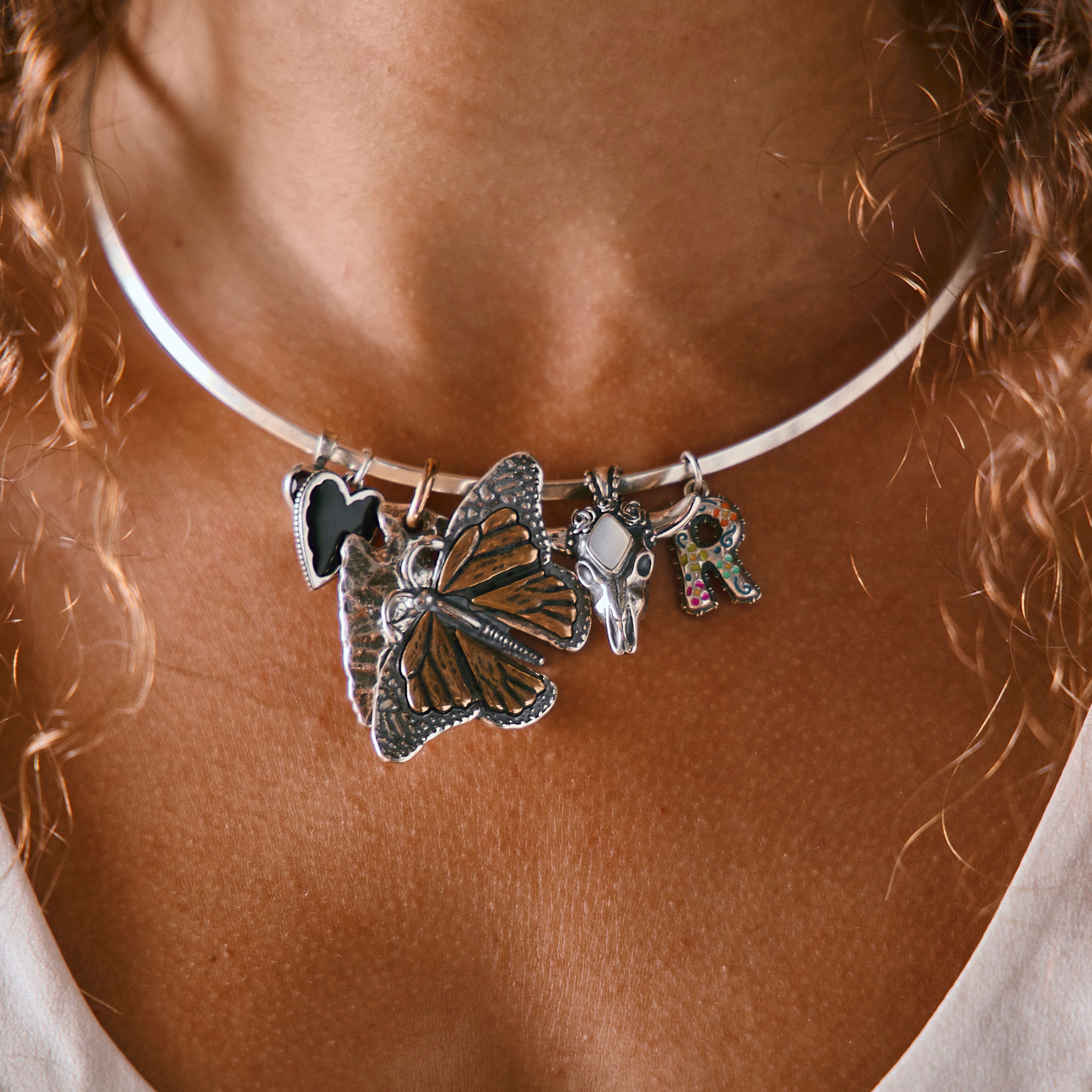 Enamel Black Heart Charm - Image 4